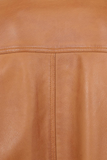 Men's Tan Genuine Leather Bomber Jacket – Style & Comfort