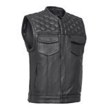 Neo Men's Motorcycle Leather Vest