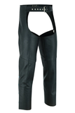 Silver Streak Unisex Genuine Leather Motorcycle Chaps – Classic