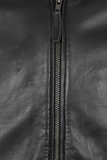 Men's Black Genuine Leather Bomber Jacket – Modern Edge