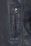 Women's Sky Blue Genuine Leather Biker Jacket – Nicely Fitted