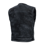 Desert Drifter Summer Spark Lowcut Men's Canvas Motorcycle Vest