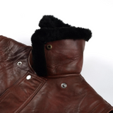 Men's Shearling Leather Jacket – Flight Aviation Style