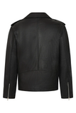 Men's Black Genuine Leather Biker Jacket – Premium Quality