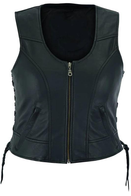 Feather - Women's Leather Motorcycle Vest