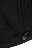 Men's Black Real Leather Biker Jacket – Refined Style