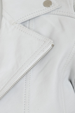 Women's 100% Genuine Leather Motorcycle Biker Jacket