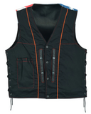 Honor Men's Motorcycle Leather Vest