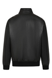 Men's Black Genuine Cowhide Leather Jacket