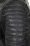 Men's Grey Genuine Leather Biker Jacket