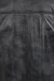 Men's Grey Genuine Leather Biker Jacket