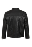 Men's Black Genuine Leather Biker Jacket – Classic Fit