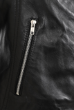 Women's Finest Genuine Black Leather Motorcycle Jacket