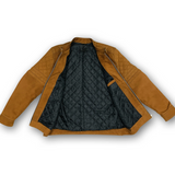 Men’s Tan Leather Biker Jacket