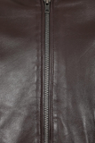 Men's Classic Genuine Leather Bomber Jacket