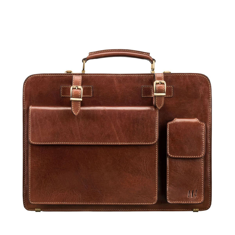 Forge Legacy Handmade Men's Genuine Leather Briefcase