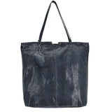 Gemma Handmade Genuine Leather Tote Bag dark blue