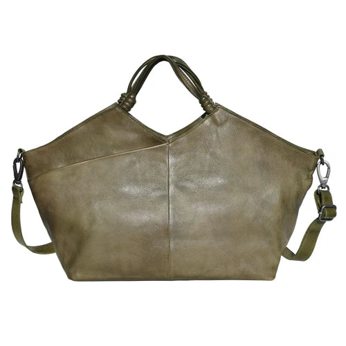 Handmade Genuine Leather Crossbody Bag green
