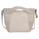 Handmade Genuine Leather Crossbody Bag white