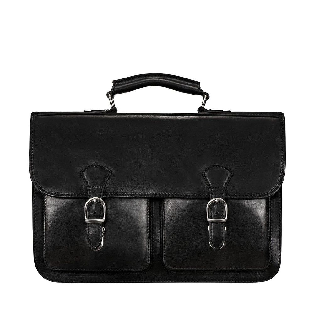 Handmade Genuine Leather Laptop Satchel – Fits 16" MacBook Pro