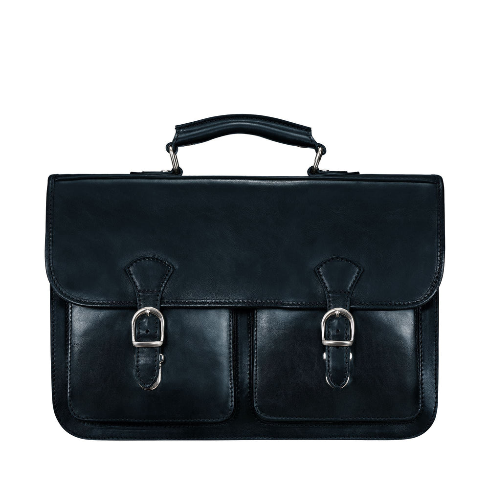 Handmade Genuine Leather Laptop Satchel – Fits 16" MacBook Pro