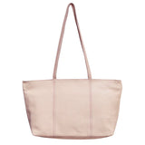 Handmade Genuine Leather Tote Bag Inside pink