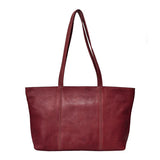 Handmade Genuine Leather Tote Bag Red