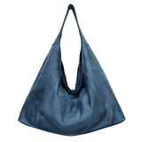 Handmade Genuine Leather Tote blue women