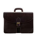Handmade Large Men's Genuine Leather Briefcase