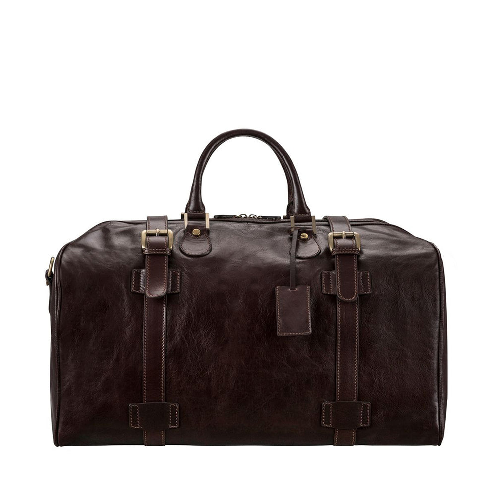 The Voyager Handmade Large Men's Genuine Leather Duffel Bag
