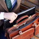 Handmade Men's Genuine Leather Briefcase
