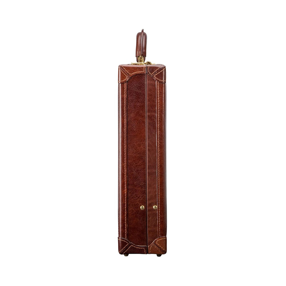 The Vault Handmade Slim Genuine Leather Attaché Case