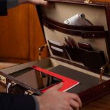 The Vault Handmade Slim Genuine Leather Attaché Case
