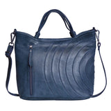 Joplin Handmade Genuine Leather Crossbody Bag blue