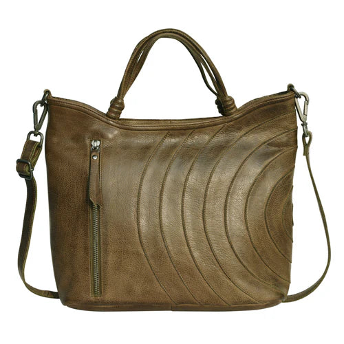 Joplin Handmade Genuine Leather Crossbody Bag green