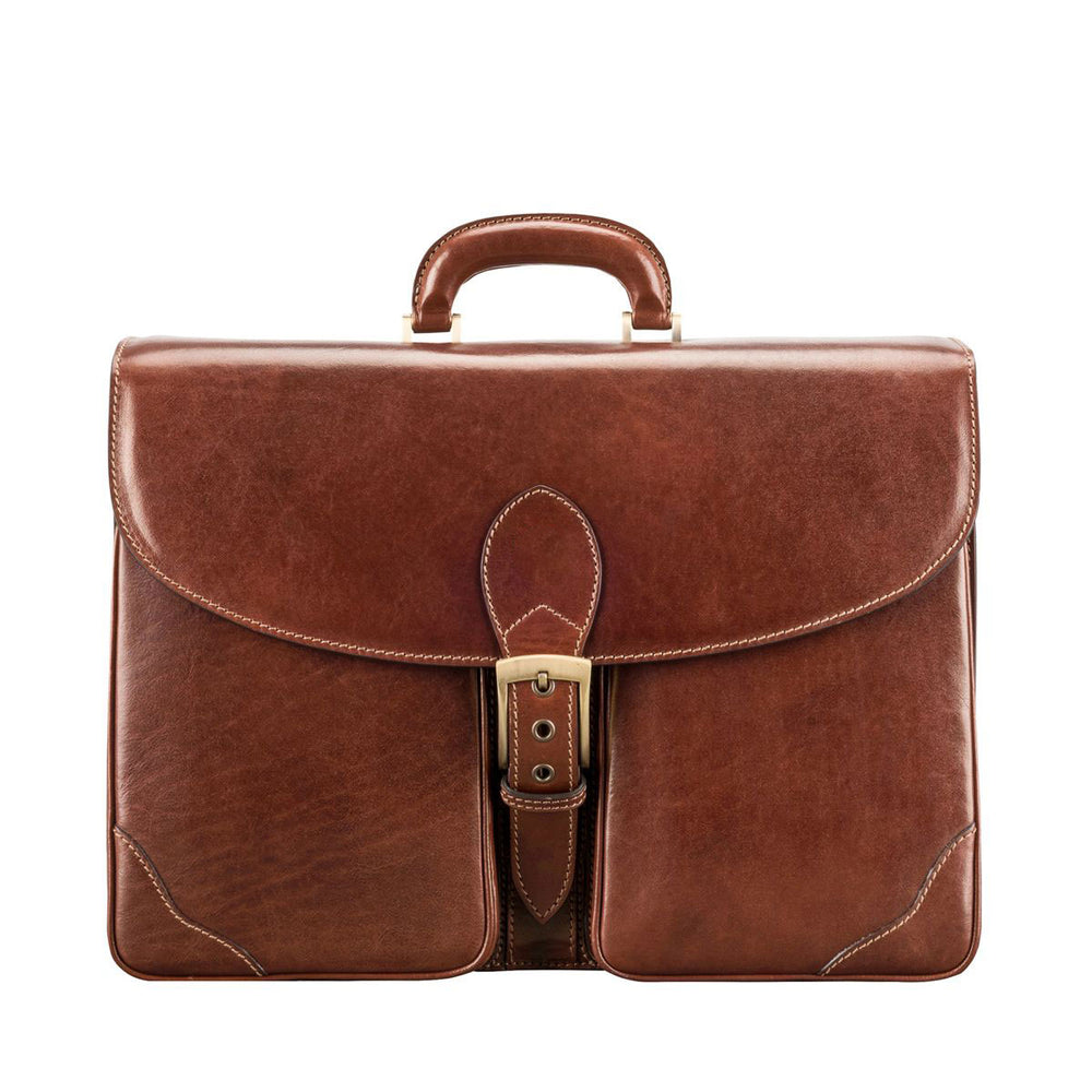 The Titan Handmade Large Men's Genuine Leather Briefcase