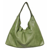 Lindsey Handmade Genuine Leather Tote green