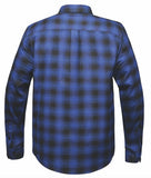 Men's Black & Blue Long Sleeve Cotton Flannel Shirt