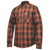 Men's Black & Brown Long Sleeve Cotton Flannel Shirt
