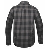 Men's Black & Grey Long Sleeve Cotton Flannel Shirt