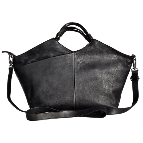 Nelly Handmade Genuine Leather Crossbody Bag black