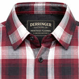 Men's Black & Orange Long Sleeve Cotton Flannel Shirt