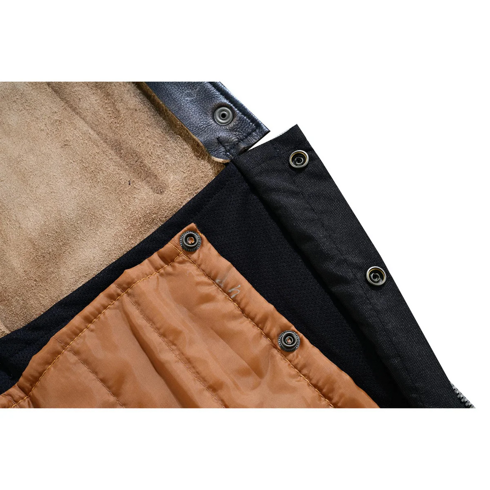 Unisex Genuine Leather Motorcycle Chaps