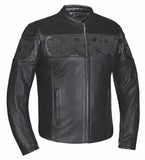 Phantom Men's Premium Genuine Leather Biker Jacket