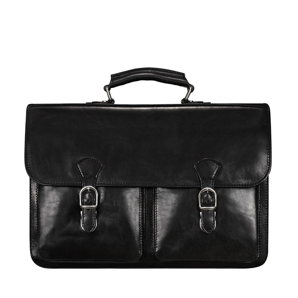 Pursuit Handmade 17" Genuine Leather Laptop Briefcase Satchel