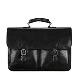 Pursuit Handmade 17" Genuine Leather Laptop Briefcase Satchel