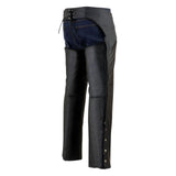 Viper Venom Men's Genuine Leather Motorcycle Chaps
