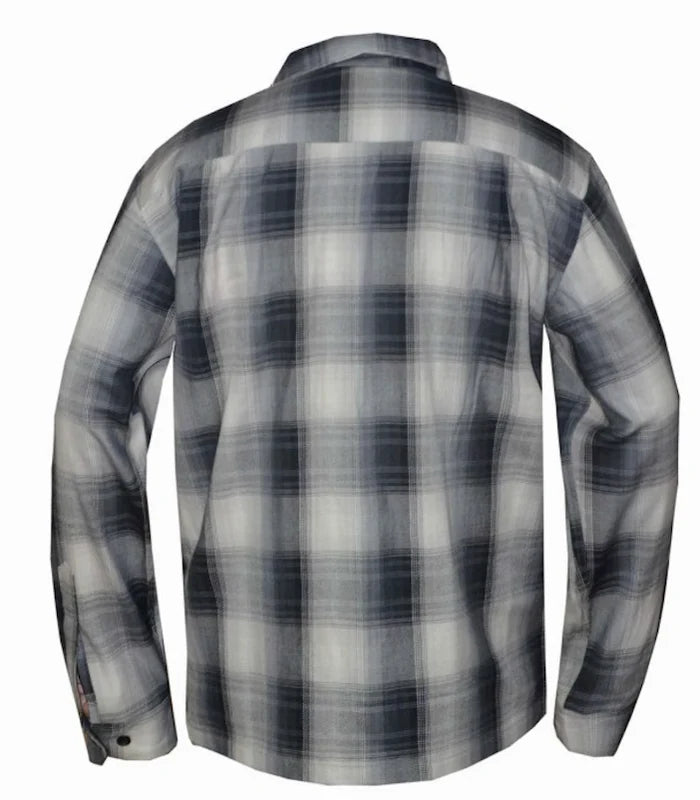 Shadow Men's Black & Grey Long Sleeve Flannel Shirt