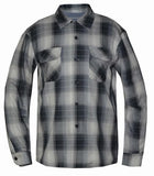 Shadow Men's Black & Grey Long Sleeve Flannel Shirt