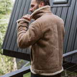 Shearling Leather Jacket – Premium Aviator Style